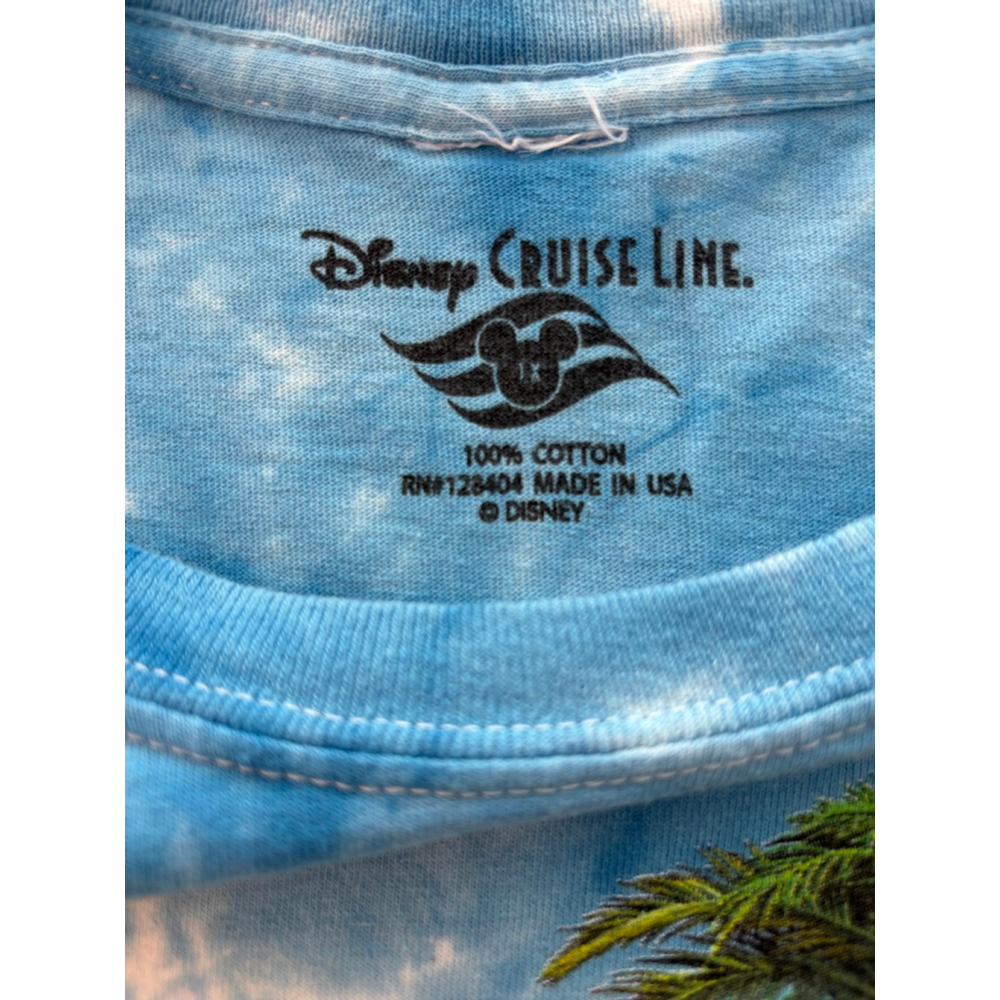 Disney Cruise Line Mickey Mouse Castaway Cay Tie-Dye T-Shirt XL - Picture 3 of 6